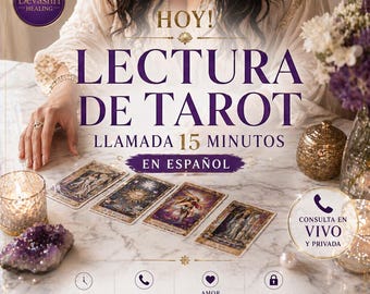 Lectura de Tarot en Español: Llamada Telefonica 15 Minutos (Telefono/WhatsApp)