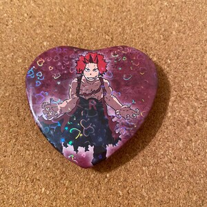 Red Riot Heart Button - MHA