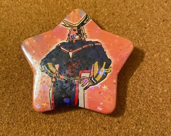 All Might Star Button - MHA