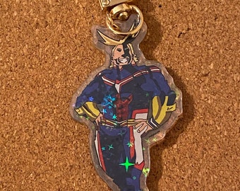 All Might Holographic Keychain - MHA