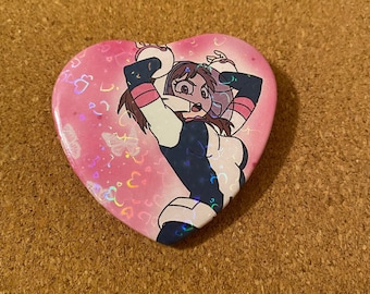 Uravity Holographic Heart Button - MHA