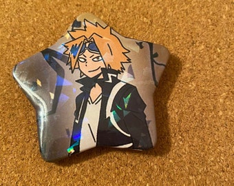 Chargebolt Holographic Star Button - MHA