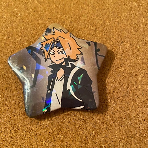 Chargebolt Holographic Star Button - MHA