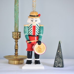 Vintage Ceramic Nutcracker Candleholder