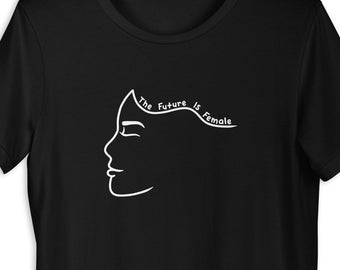 The Future Is Female Unisex t-shirt Minimalist Line Art Women Empowerment Inspirational Feminism Graphic Tee Women's profile