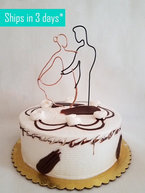 First Dance Wedding Cake Topper Wire Cake Topper Anniversary Etsy
