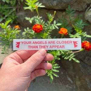 Your Angels Are Closer Than They Appear Vinyl Car Mirror Decal