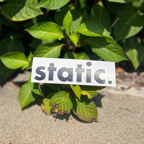 static. Vinyl Decal Car Window Sticker