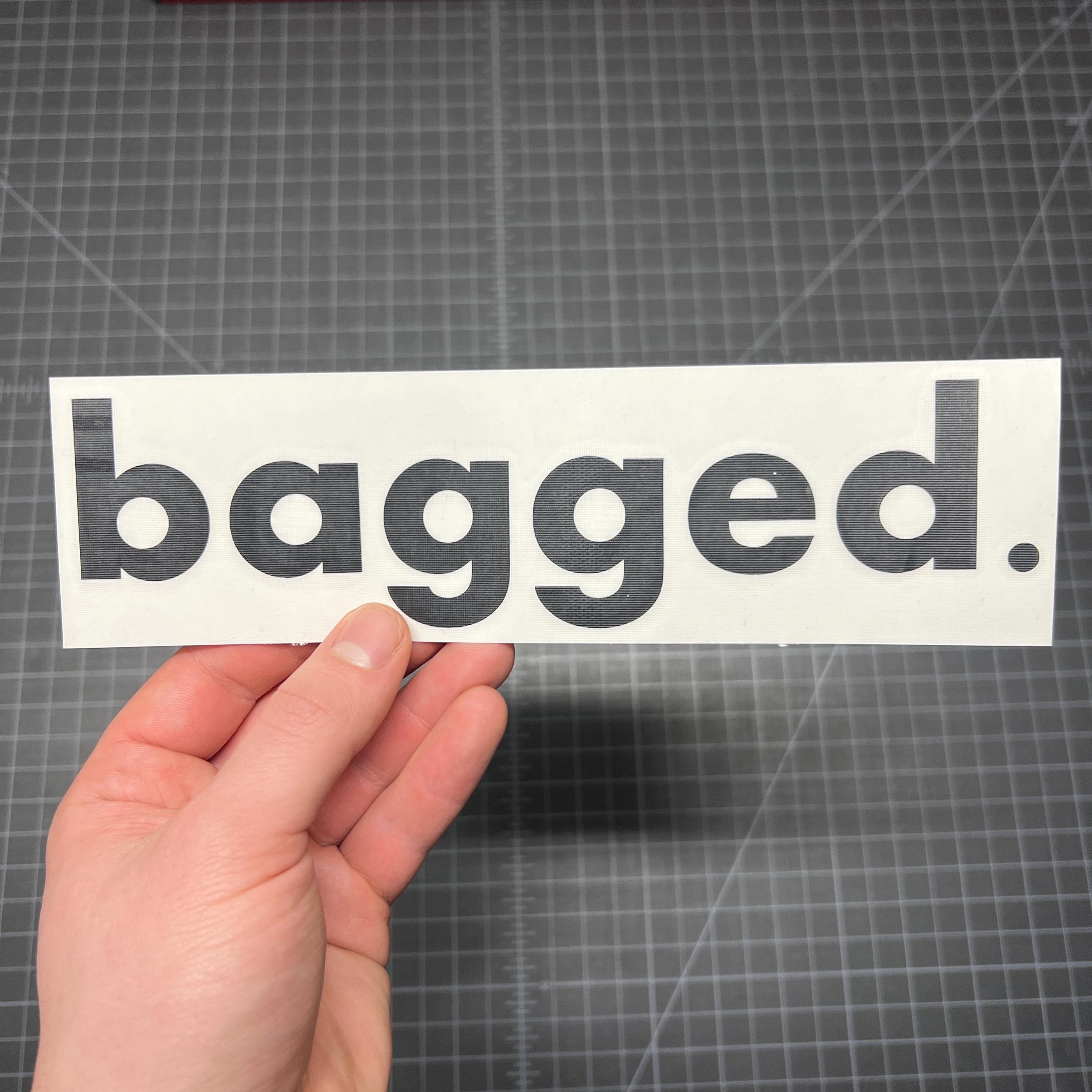 Bagged. Vinyl Decal Car Window Sticker - Etsy