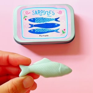 Sardines Soap, Fish Soap, Funny gift, cute unique birthday present, novelty soap, bridesmaid gift, asian food lover gift, wedding favors