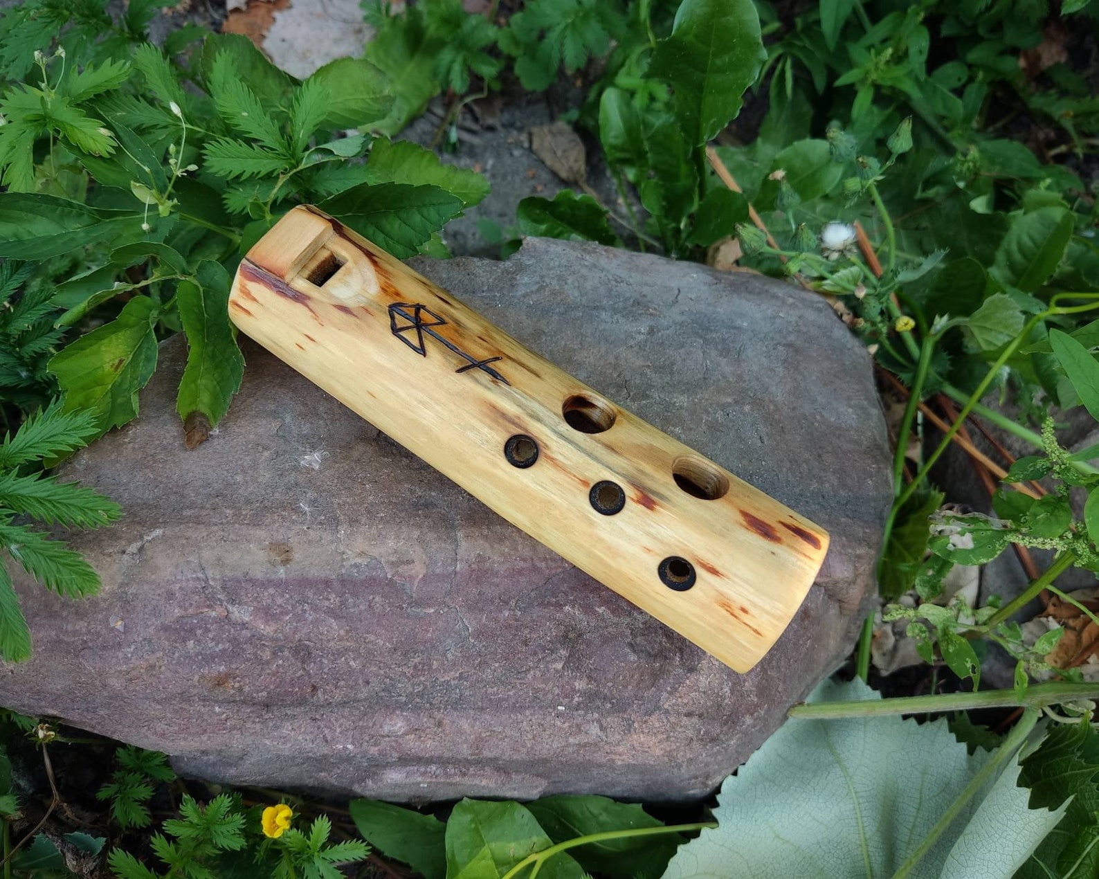Wooden Ocarina in key of C Flute for meditation Witch Etsy