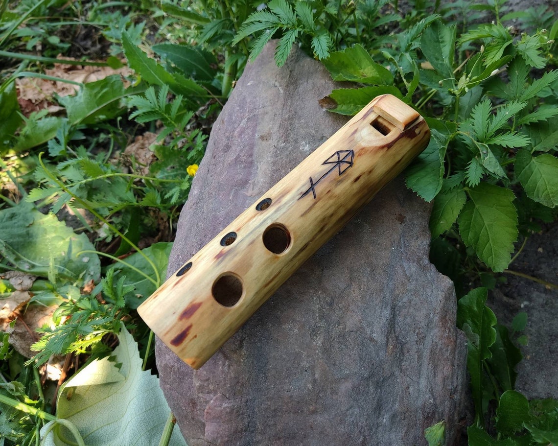 Wooden Ocarina in key of C Flute for meditation Witch Etsy