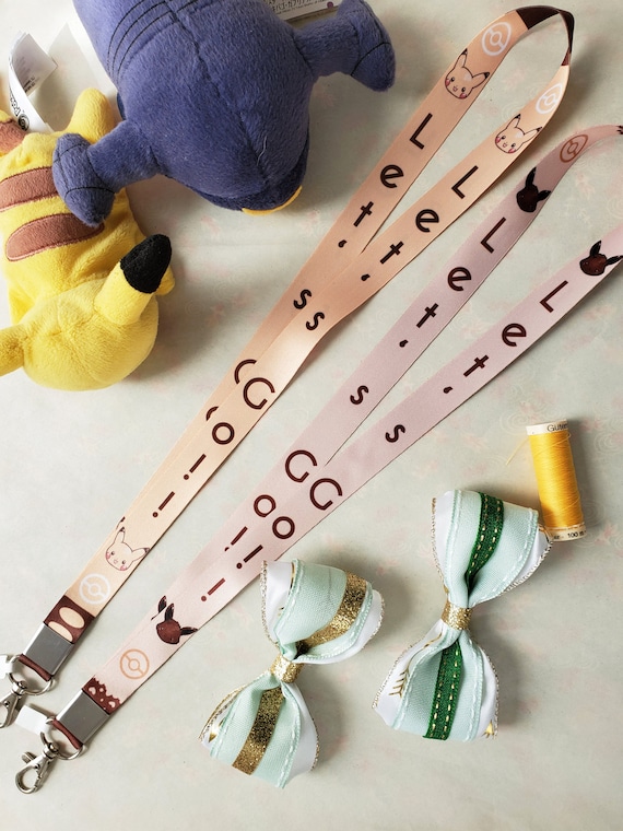 Pokemon Geek Lanyard Pikachu Eevee Lets Go Gift For Girlfriend Ita Bag Charm Kawaii Charm Cute Pokemon Nerdy Lanyard Keys
