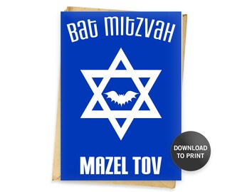 Printable Mazel Tov Card - Etsy
