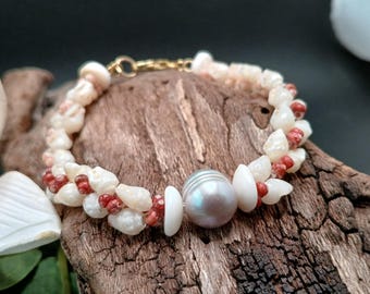 Niihau Shell Bracelet, Momi Shell Bracelet, Sunrise Shell