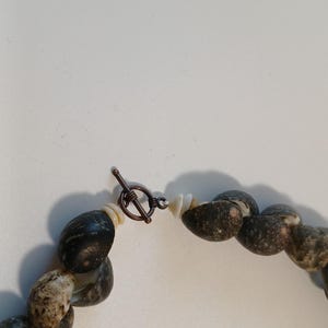 Chunky Hawaiian Kupee Shell Necklace, Polished Puka Shell Choker ...
