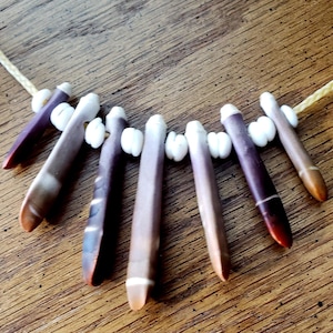 Colorful Sea Urchin Spine Necklace: Hawaiian Puka Shells, Waterproof