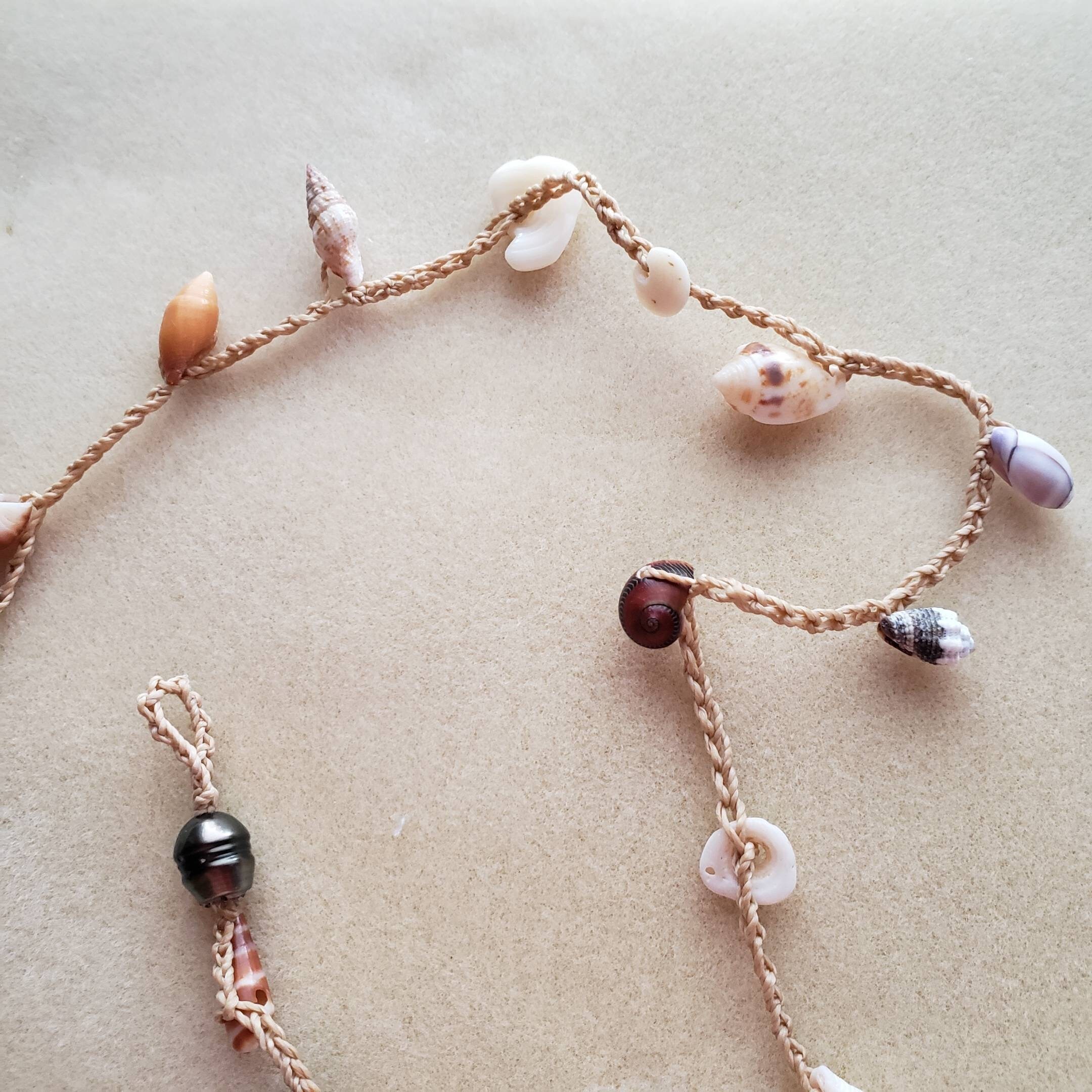 Surfer Shell Wrap Bracelet Hawaii Shell Bracelet Delicate - Etsy