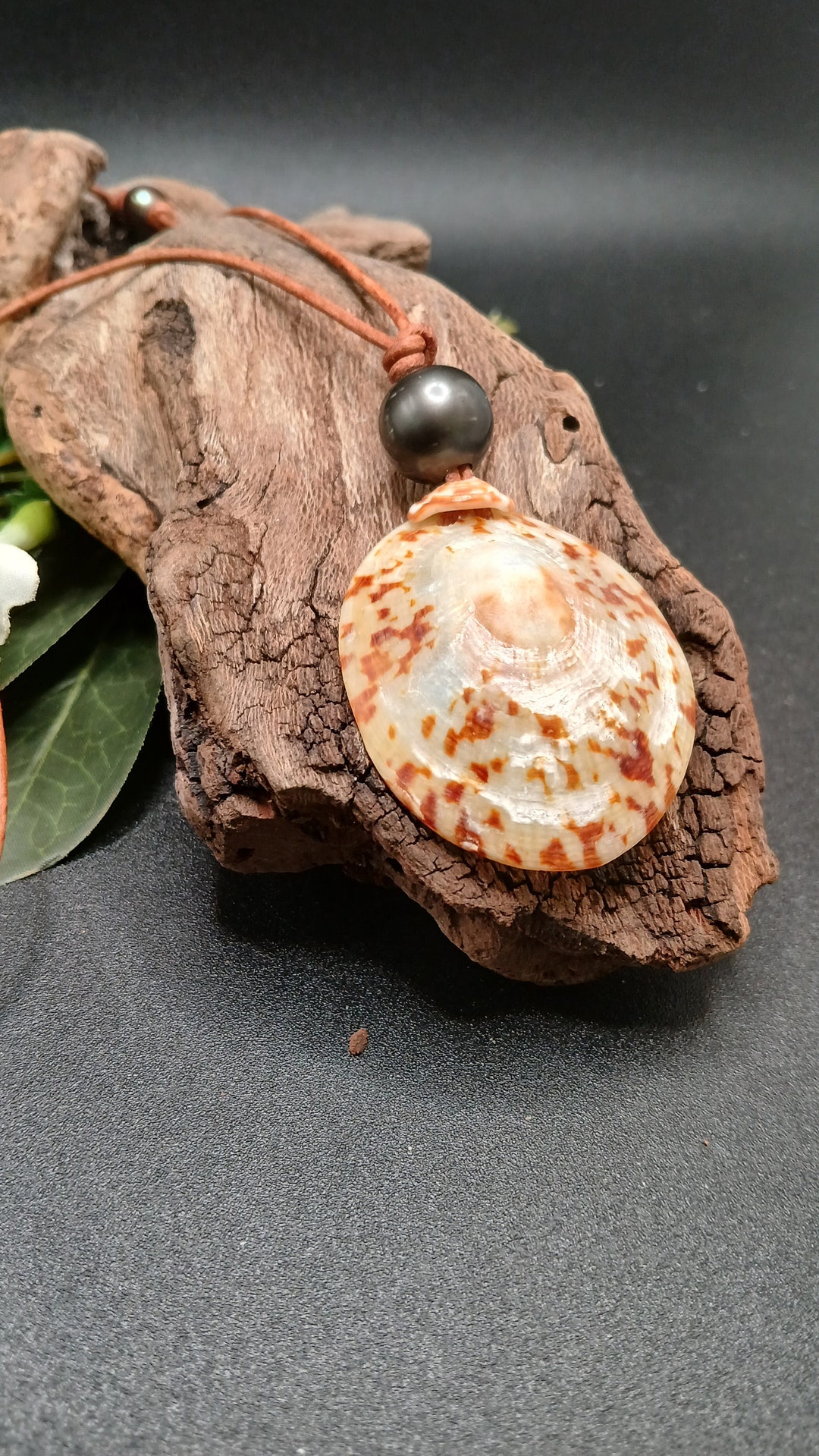 Golden Polished Opihi Lei, Large Hawaii Opihi Necklace, Hawaiian Shell ...
