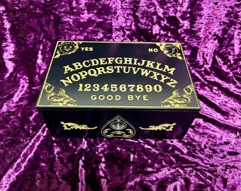 BLACK Secret Locking Ouija Board Stash Box