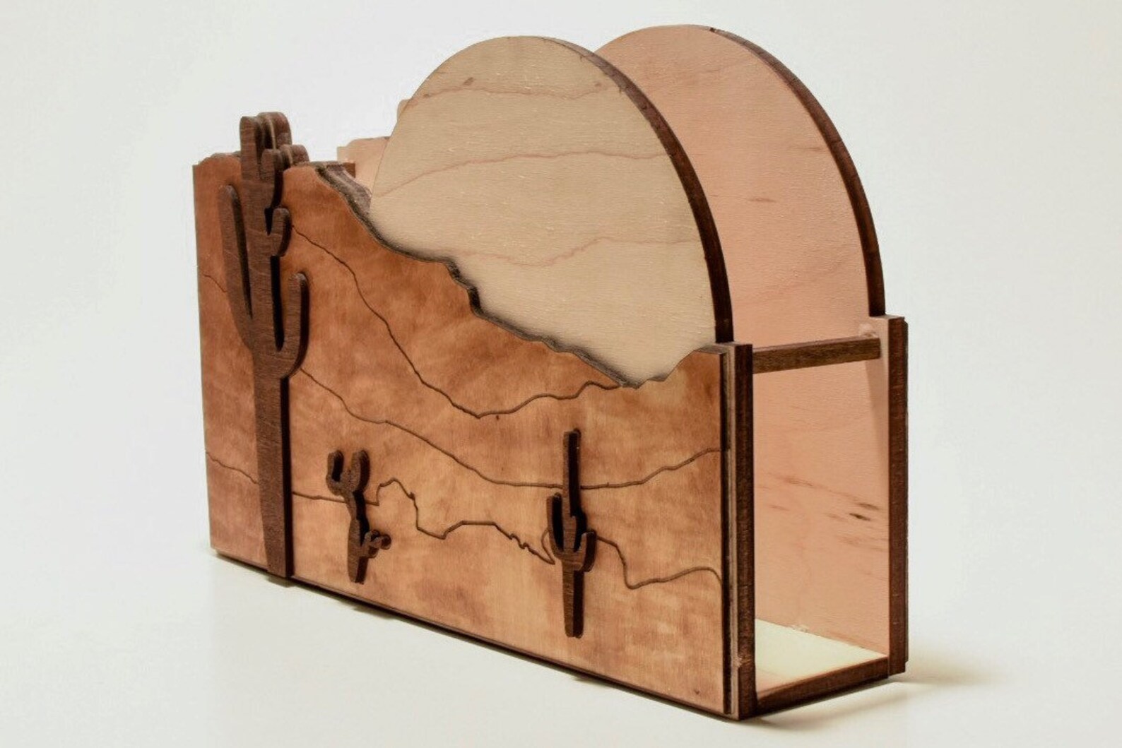 Napkin Holder Wood Decor Etsy