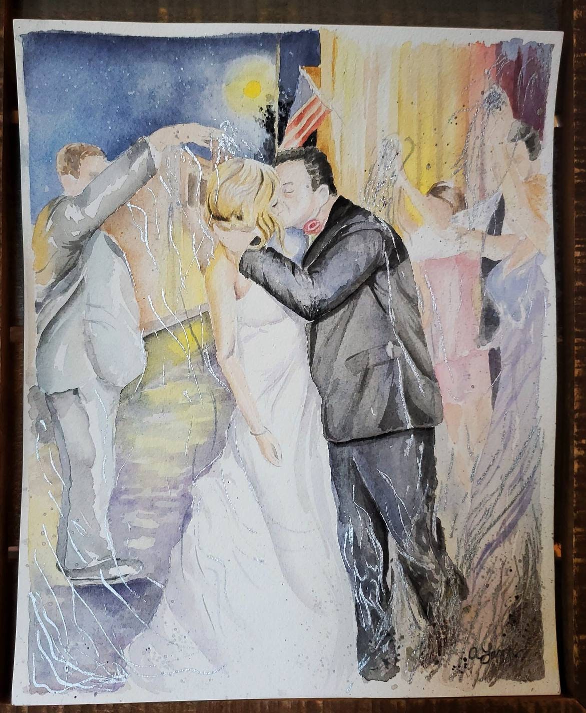 Wedding Watercolor Commission Etsy