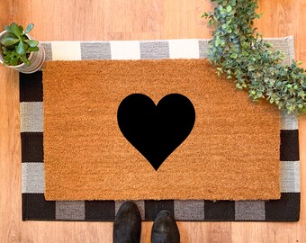 Heart Doormat Etsy