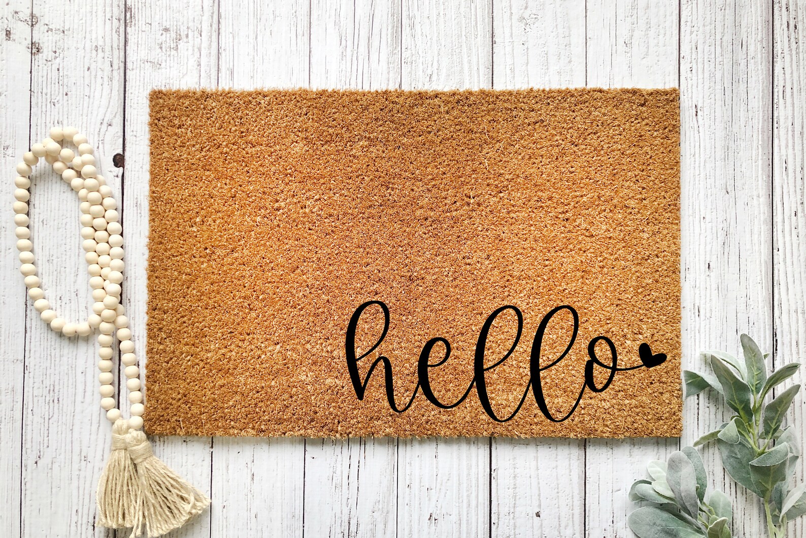Hello Mat Front Doormat Hello Doormat Housewarming Etsy