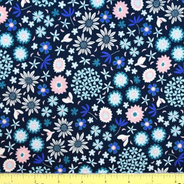 Arcadia Navy Fabric from FIGO