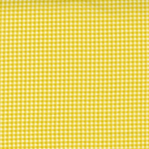 Citrine Yellow Gingham Fabric: Seashore Drive Picnic Check by Moda