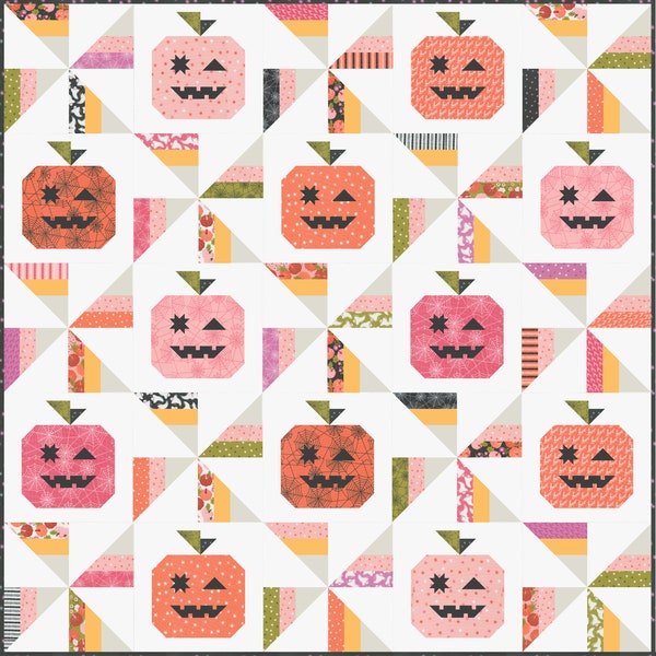 PREORDER - Tricks and Treats Quilt Kit with Hey Boo Fabric by Lella Boutique for Moda