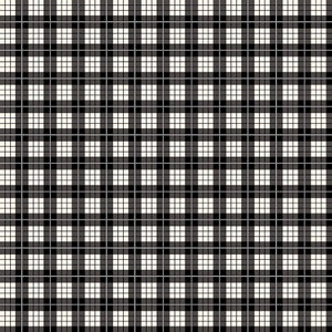 Wild At Heart Fabric - Plaid Black - C9825-BLACK