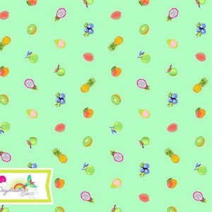 Tula Pink Daydreamer Fabric - Forbidden Fruit Snacks - Mojito - PWTP175.MOJITO