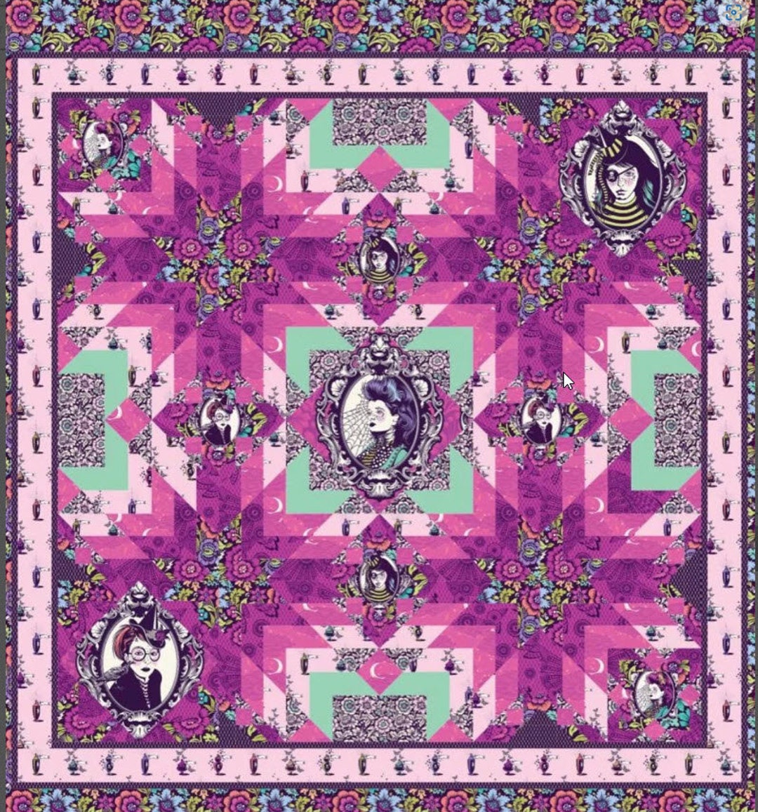 PREORDER Family Magic Quilt Kit Featuring Night Shade by Tula Etsy