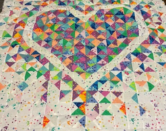 Mini Exploding Heart Quilt Kit