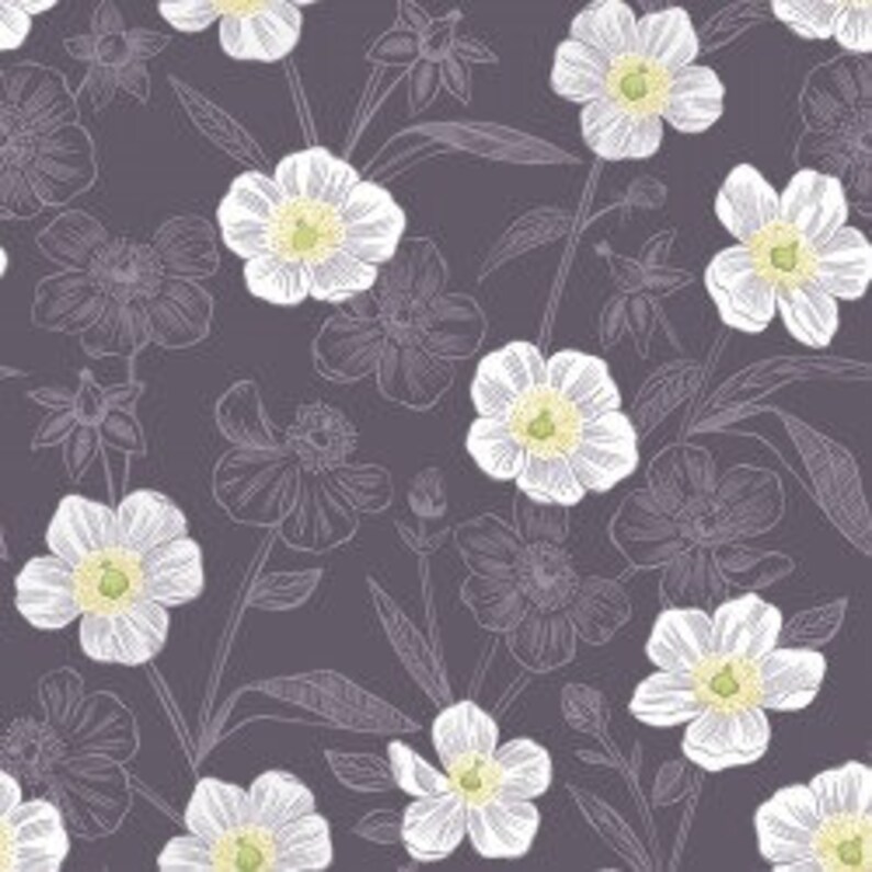 Lewis and Irene Botanic Garden Fabric Rambling Floral Dark Etsy Lewis and Irene Botanic Garden Fabric Rambling Floral Dark Etsy