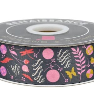 Tula Pink - Prince Charming Deja Vu - Dandelion WEBBING - 1-1/2" width
