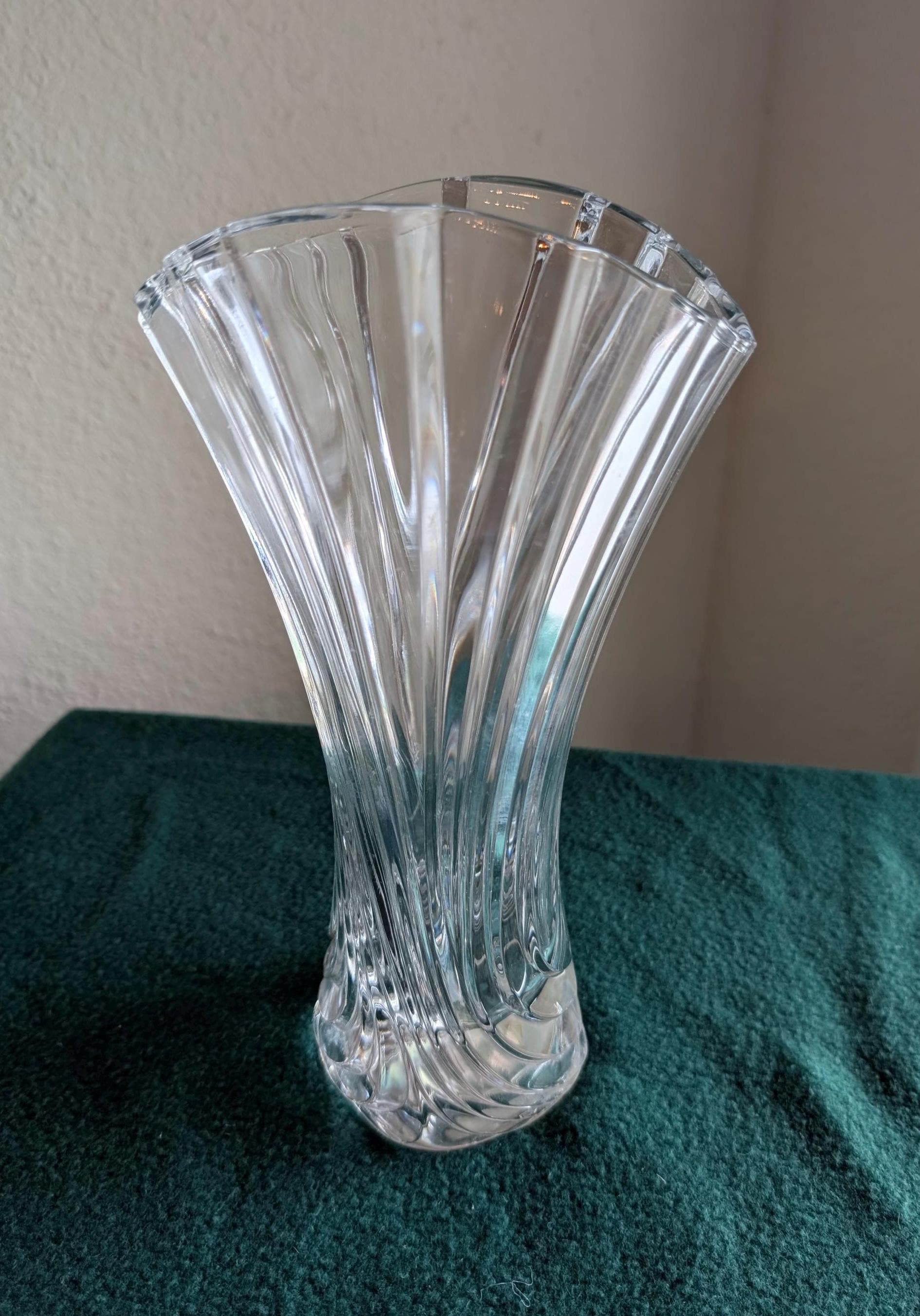 Mikasa Crystal Vase - Etsy