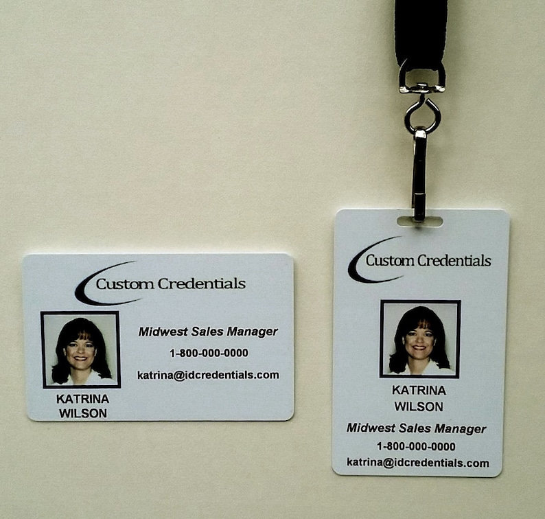 Photo ID Employee Identification Photo ID Badges Etsy
