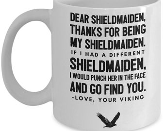Cadeau de jouer - de votre Viking une tasse de café - cadeau drôle Viking - Vikings amoureux Mug, Viking anniversaire, cadeau pour les Fans de Lagertha