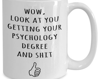 Psychologie Major Graduierung Geschenke, Psychologie Grad Graduate Geschenke, Absolvent Becher, Geschenk für Psychologie Grad Absolvent, lustige Geschenk-Idee