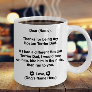 Boston Terrier Dog Dad, Boston Terrier Gifts For Men, Boston Terrier Parents, Boston Terrier Dog Father Gifts, Funny Boston Terrier Dog Gift