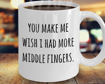 You Make Me Wish I Had More Middle Fingers Cap Hat Funny Joke Mens Gift Present