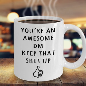 DM Gifts, DM Mug, Dungeon Master Mug, Awesome DM, Dungeons And Dragons Mug, Funny Gag Gift For Dungeon Master, World's Best Dungeon Master