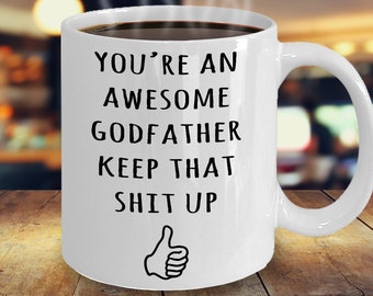Regalos divertidos padrino, taza de padrino divertido, regalos de apreciación del padrino, padrino gracias taza, padrino Gag Joke Gifts, padrino
