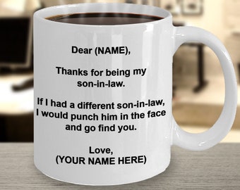 You/'re My Favorite Son In Law Keep That Sh*t Up Mug Son In Law Mug Funny Son In