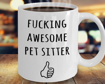 Regalos de la niñera del animal doméstico, taza divertida para la niñera del animal doméstico, regalo del caminante del perro, cuidador del animal, amante del animal, regalo de la niñera del gato, agradecimiento regalos