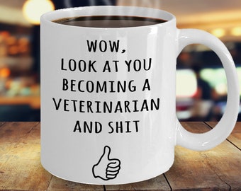 Veterinarian Gifts - Future VET Student, Aspiring VET, VET Graduation Gift Ideas, Vet Tech Mug, Gift For Vet Grads,  Congratulations