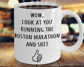 Boston Marathon Coffee Mug, Boston Marathon Gifts, Boston Marathon Participant Gifts, Gift Idea For Boston Marathon Runner, Funny Coffee Mug