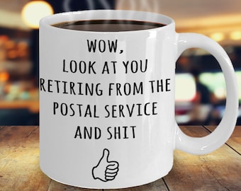 Regali di pensionamento del servizio postale, idea regalo divertente per il ritiro Mailman o Mailwoman, Post Office Worker Pensionree, Congratulazioni, Regalo di partito